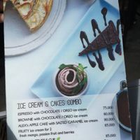 Dessert menu at Lanterns in Nha Trang