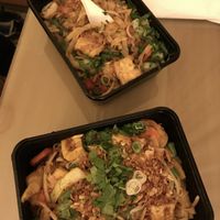 Take away rice noodles with tofu, No. 13 & 33. Yummy! at An Khang Quan in Dusseldorf