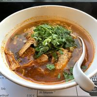 Chili Lemongrass Noodle Soup with extra tofu  at An Khang Quan in Dusseldorf