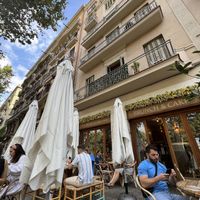 Outside seating area  at Brunch and Cake By The Sea in Barcelona