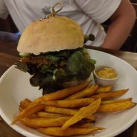 Chicken Burger at Ganita Cafe in Pai