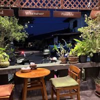 Outside seating  #Veganuary at Ganita Cafe in Pai