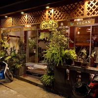 Outside at Ganita Cafe in Pai