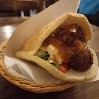 Falafel pita at Ganita Cafe in Pai