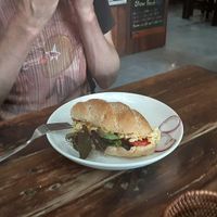 Egg sandwich. at Ganita Cafe in Pai
