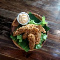 Vegan chicken at Ganita Cafe in Pai