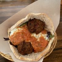 Vegane falafel mit Pita   at Ganita Cafe in Pai