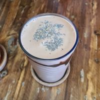 Vegan snickers smoothie at Ganita Cafe in Pai