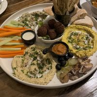 Middleeastern maze plate  at Ganita Cafe in Pai