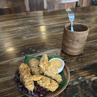 Chick’n fingers   at Ganita Cafe in Pai