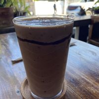 Vegan snickers shake  at Ganita Cafe in Pai