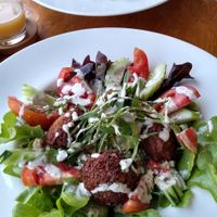 Middle Eastern salad, so good. at Ganita Cafe in Pai