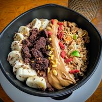 INCREDIBLE Choco Oreo smoothie bowl! ✌️🌱💚 at Ganita Cafe in Pai