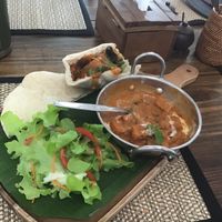 Indonesia Gado Gado dish totally vegan and delicious 😋  at Ganita Cafe in Pai