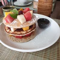 Vegan pancakes at Ganita Cafe in Pai