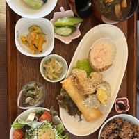 Gozen lunch set with 9 dishes ¥2,970  at Sachi no Ki in Hachioji