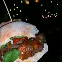 Aduki vegan burger at Cervario in Rosario