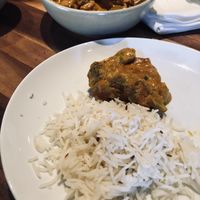 Eins der hervorragenden Currys  at Dancing Yak in San Francisco