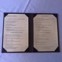 Vegan menu at Uncle Yu's at the Vineyard in Livermore