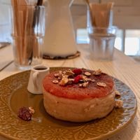 Vegan pancake ♥️ so fluffy  at Siesta Cafe  in Oita