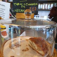 Tahini and cinnamon bread #Veganuary at Brick and Olive in North London