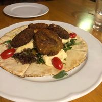 Falafel pie  at Avgo Tou Kokkora in Crete