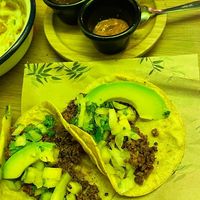 Tacos al pastor at Gallo Santo in Barcelona