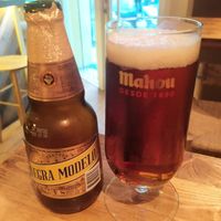 Cerveza mexicana at Gallo Santo in Barcelona