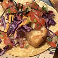 The tofish tacos   at Gallo Santo in Barcelona