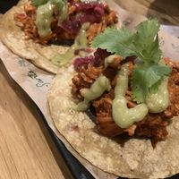 Tacos con jackfruit  at Gallo Santo in Barcelona