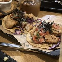Tacos con tofu  at Gallo Santo in Barcelona