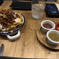 Nachos with pastor - delicious   at Gallo Santo in Barcelona