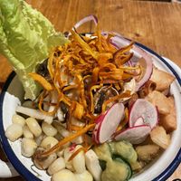 Ceviche de coco tierno  at Gallo Santo in Barcelona