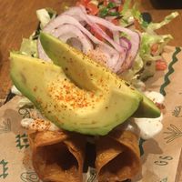 Flautas de boniato  at Gallo Santo in Barcelona