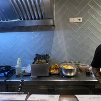 The kitchen  at Gallo Santo in Barcelona