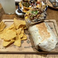 Pastor and pineapple burrito  at Gallo Santo in Barcelona