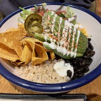 Naked burrito bowl  at Gallo Santo in Barcelona