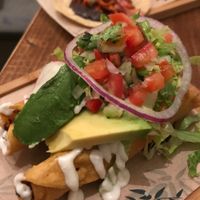 Flautas at Gallo Santo in Barcelona