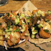Tacos tofish at Gallo Santo in Barcelona