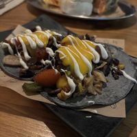 chicken tacos at Gallo Santo in Barcelona