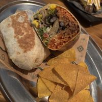 chicken burrito at Gallo Santo in Barcelona
