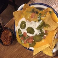 Nachos and salsa (+€1) at Gallo Santo in Barcelona