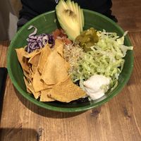 Naked burrito bowl at Gallo Santo in Barcelona