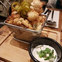 Fried cauliflower at Gallo Santo in Barcelona