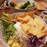 Naked burrito bowl at Gallo Santo in Barcelona