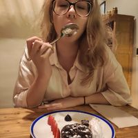 Baby con il dolce buonissimo at Gallo Santo in Barcelona