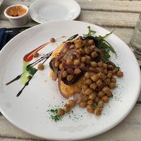 PORTOBELLO STUFFED CHICKPEA PICCATA  at Fishes & More in Palm Beach