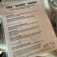 Separate vegan menu   at Fishes & More in Palm Beach