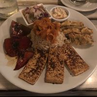 Vegan fish platter at Fishes & More in Palm Beach