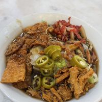 Wan tan noodles  at Chin Hua Vegetarian Food in Malacca